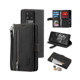 For iPhone 15 Series Case PU Leather iPhone Wallet Flip Cover Black