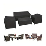 4-Piece Set Patio Furniture Covers Waterproof Outdoor Furniture Set UV-Resistant Patio Cover All-Weather Furniture Cover