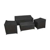 4-Piece Set Patio Furniture Covers Waterproof Outdoor Furniture Set UV-Resistant Patio Cover All-Weather Furniture Cover