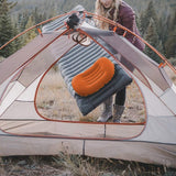 Portable Inflatable Pillow Outdoor Camping Travel Air Neck Pillow Hiking Pillow Orange