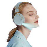 Wireless Bluetooth 5.3 Headphone Head-Word Stereo Headset Blue