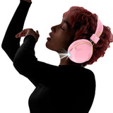 Wireless Bluetooth 5.3 Headphone Head-Word Stereo Headset Pink