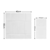 50Pcs Disposable Dinner Napkins Prefolded Flatware Pocket Paper Hand Towels for Dinner Wedding Party Events White
