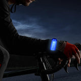 2Pcs Rechargeable LED Light-Up Armband Slap Bracelet Flashing Arm Wrist Bands for Night Running Cycling Blue