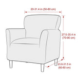 Stretch Armchair Cover Printed Single Sofa Chair Slipcovers Protector Navy