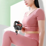 Handheld Muscle Massager with Massage Belt and 4 Massage Heads Black