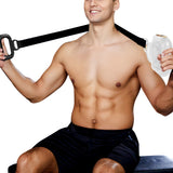 Handheld Muscle Massager with Massage Belt and 4 Massage Heads White
