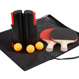 Portable Ping Pong Paddle Set Table Tennis Set with Retractable Net for Indoor Outdoor Games
