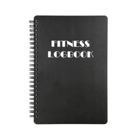 Workout Log Exercise Journal Fitness Log Book Planing Notebook for Fitness Tracking and Goals Setting Black