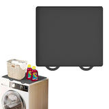 Washer and Dryer Top Protector Silicone Protetive Mat for Washing Machine Dryer Top Black