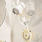 Hands-Free Fixed Hair Dryer Holder Punch Free Wall Mount Lazy Hair Dryer Bracket Gold