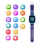 Kids 4G Smart Watch Video Calling SOS GPS Location Tracking Blue