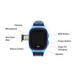 Kids 4G Smart Watch Video Calling SOS GPS Location Tracking Blue