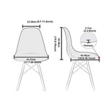 Set of 4Pcs Stretch Shell Dining Chair Covers Accent Seat Protector Slipcover Green