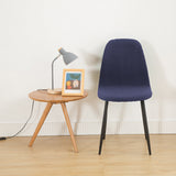 Set of 2Pcs Stretch Shell Dining Chair Covers Accent Seat Protector Slipcovers Purple