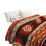 Aztec Geometry Travel  Throw Blanket Couch Bed Blanket Red
