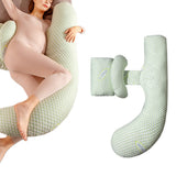 Side Pregnancy Pillows for Pregnant Women Maternity Pillow Support for Waist Leg Back Green