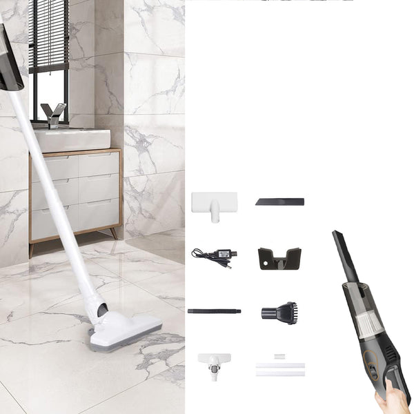 3-in-1 Handheld Stick Vacuum Cleaner Cordless Upright Vacuum Mop with Mite Removal Function Black
