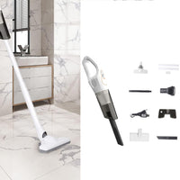 3-in-1 Handheld Stick Vacuum Cleaner Cordless Upright Vacuum Mop with Mite Removal Function White