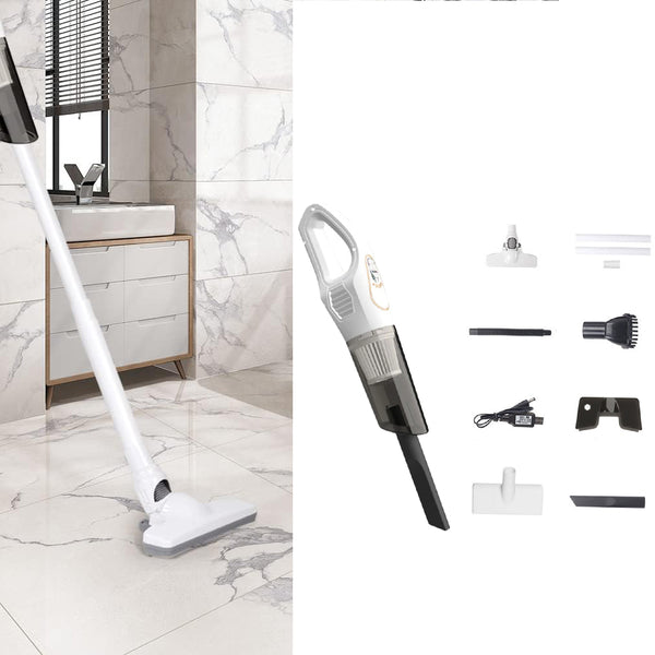 3-in-1 Handheld Stick Vacuum Cleaner Cordless Upright Vacuum Mop with Mite Removal Function White