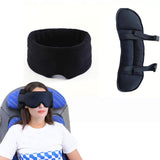 Travel Headrest Pillow and Sleep Eye Mask Set for Long Flight