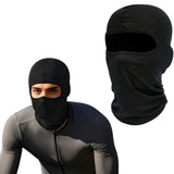 Balaclava Mask Summer Cooling Neck Gaiter Mask for Riding Black