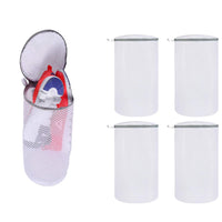 4Pcs Cylinder Mesh Shoe Washing Bags  Shoe Laundry Bags with Zipper for Sneakers Running Shoes Socks