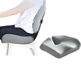 Ergonomic Seat Cushion for Office Chair Long Sitting Pad Pillow for Gaming Chair and Auto Seat Light Gray