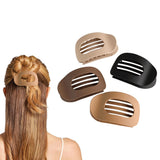 Set of 4 Flat Hair Clips Stylish Plastic Claw Clips
