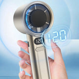 3Pcs 120-Speed Mini Handheld Fan Portable Rechargeable Fan with Digital Display for Travel Camping Office