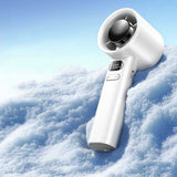 2Pcs 120-Speed Mini Handheld Fan Portable Rechargeable Fan with Digital Display for Travel Camping Office