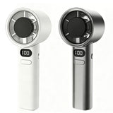 2Pcs 120-Speed Mini Handheld Fan Portable Rechargeable Fan with Digital Display for Travel Camping Office