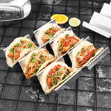 4PCS Stainless Steel Taco Stand Rack Tray Style Oven for Baking