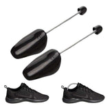 5 Pairs Adjustable Plastic Shoe Trees for Men Women Black