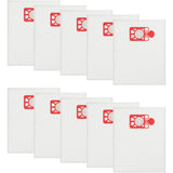 10 PCS Vacuum Dust Bags Compatible with Numatic Henry Hetty Harry HVR200 Red