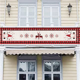 2Pcs Christmas Holiday Garage Door Banner Indoor Outdoor Wall Hanging Decor