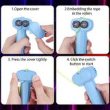 String Rope Launcher Fidget Toy Glow in The Dark Rope String Shooter Christmas Birthday Party Favor Blue