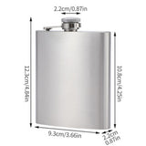 Portable Stainless Steel Hip Flask Leak Resistant for Outdoor Travel Men