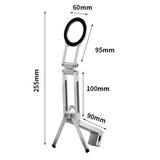 360 Degree Rotating Adjustable Aluminum Phone Tripod for Android iPhone 12 to 17 Silver