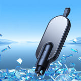 2-in-1 Car Emergency Escape Tool with Glass Breaker and Belt Cutter Black