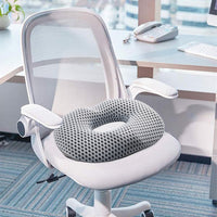 Women's Donut Seat Cushion Thick Memory Foam Hemorrhoid Pillow for Office Home Chairs White