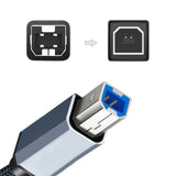Cable USB to USB 2.0 Printer Type A Male to B for Scanner