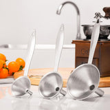 3Pcs Set Funnels Small Funnels for Filling Mini Bottle Container