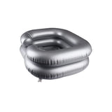 Inflatable Shampoo Basin Portable Hair Washing Tub for Haircut Dye Hair Wash Gray