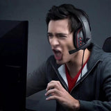 Wired Gaming Headset Head-Worn Headphone with Microphone for PS4 PS5 XBOX SWITCH Red