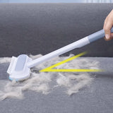 2Pcs Set Pet Hair Removers for Furniture Reusable Hair Brush for Carpets Bedding