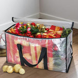 2Pcs 92L Oversized Moving Bag Transparent Christmas Holiday Heavy-Duty Storage Tote