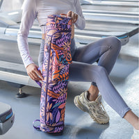 Yoga Mat Storage Bag Zipper Travel Yoga Mat Carrier Bag for Class Workout Park Style 2