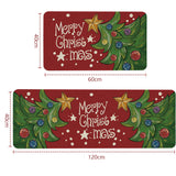 2PCS Christmas Floor Mats Set – Non-Slip Rugs for Kitchen Bathroom Living Room and Doorway Style 3
