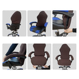 Stretchy Gaming Chair Cover Office Chair Swivel Chair Slipcover Beige